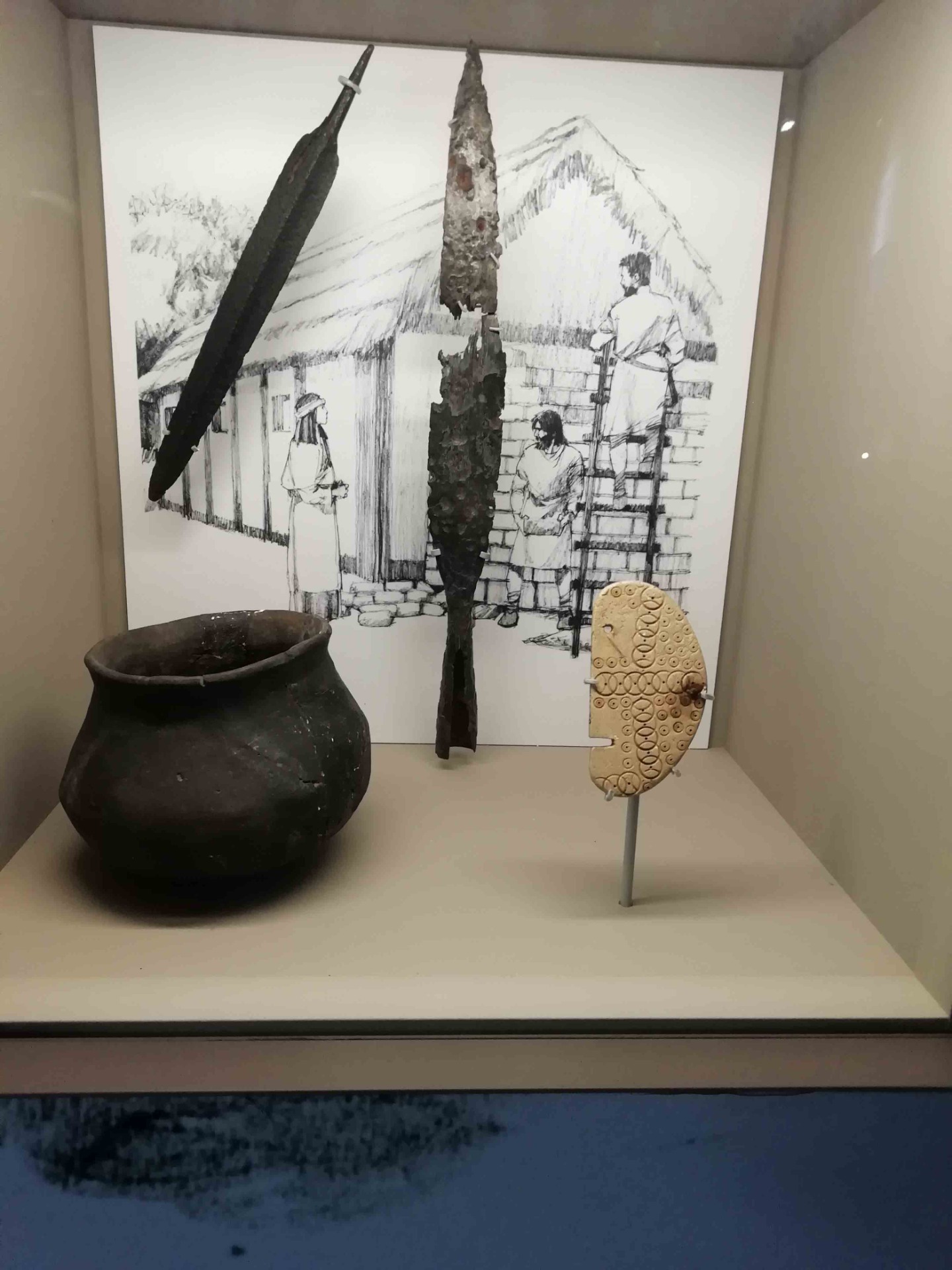 Some Anglo-Saxon artefacts in Reading Museum