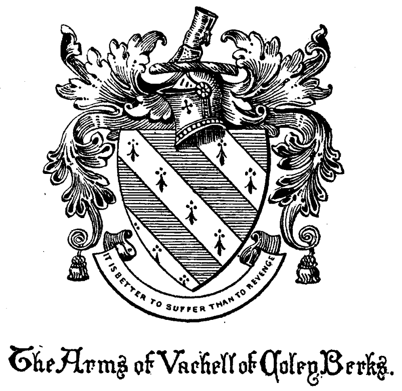 The Coat of Arms of the Vachell family