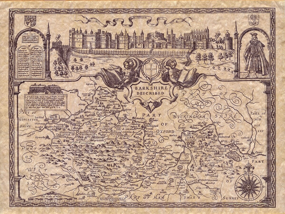 John Speed Map of Berkshire