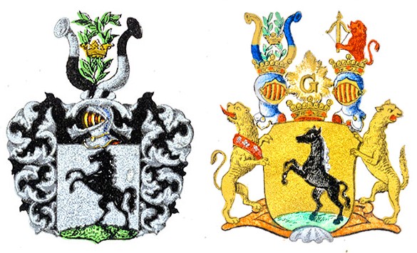 Coats of Arms of the House of Rappe (nos. 1284 and 287)