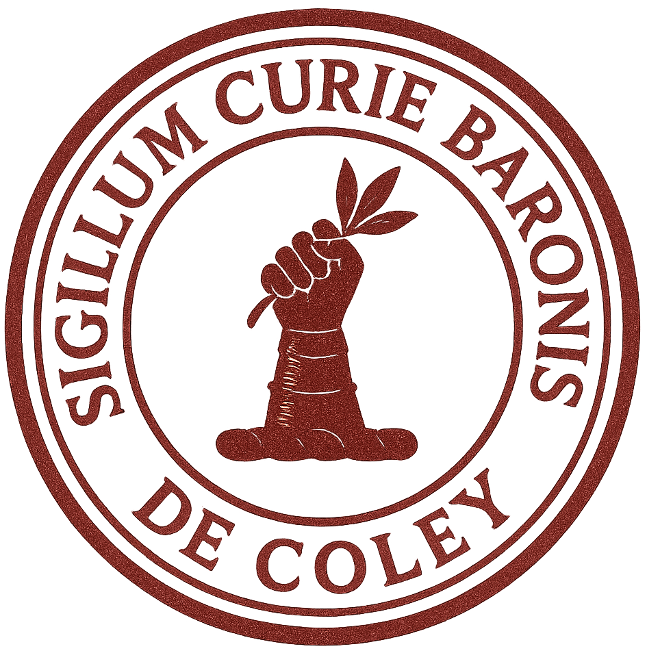 Stamped impression of the Seal of the Court Baron of Coley